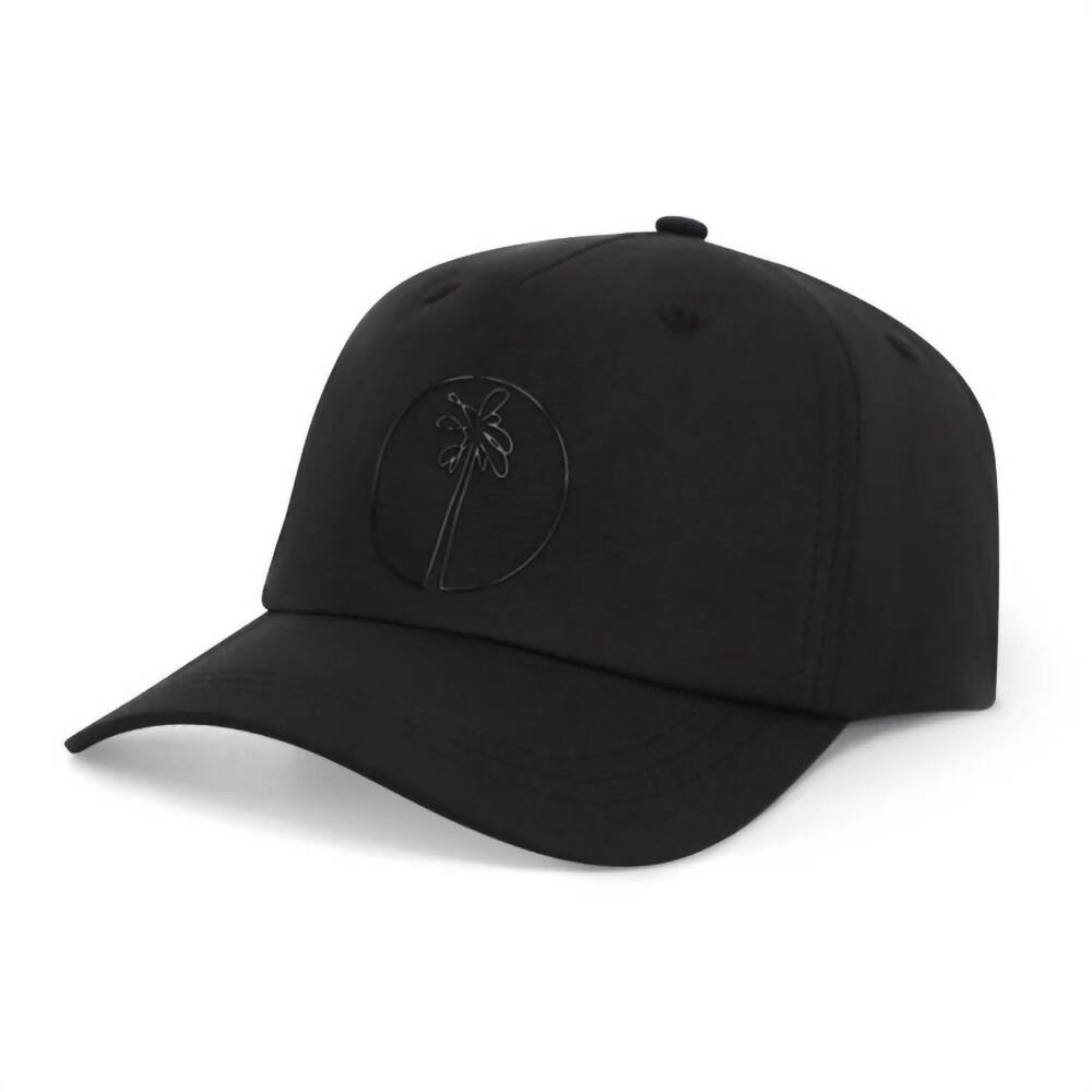 NEW SOMEWHERE SUNNY men's organic 5-panel hat in black